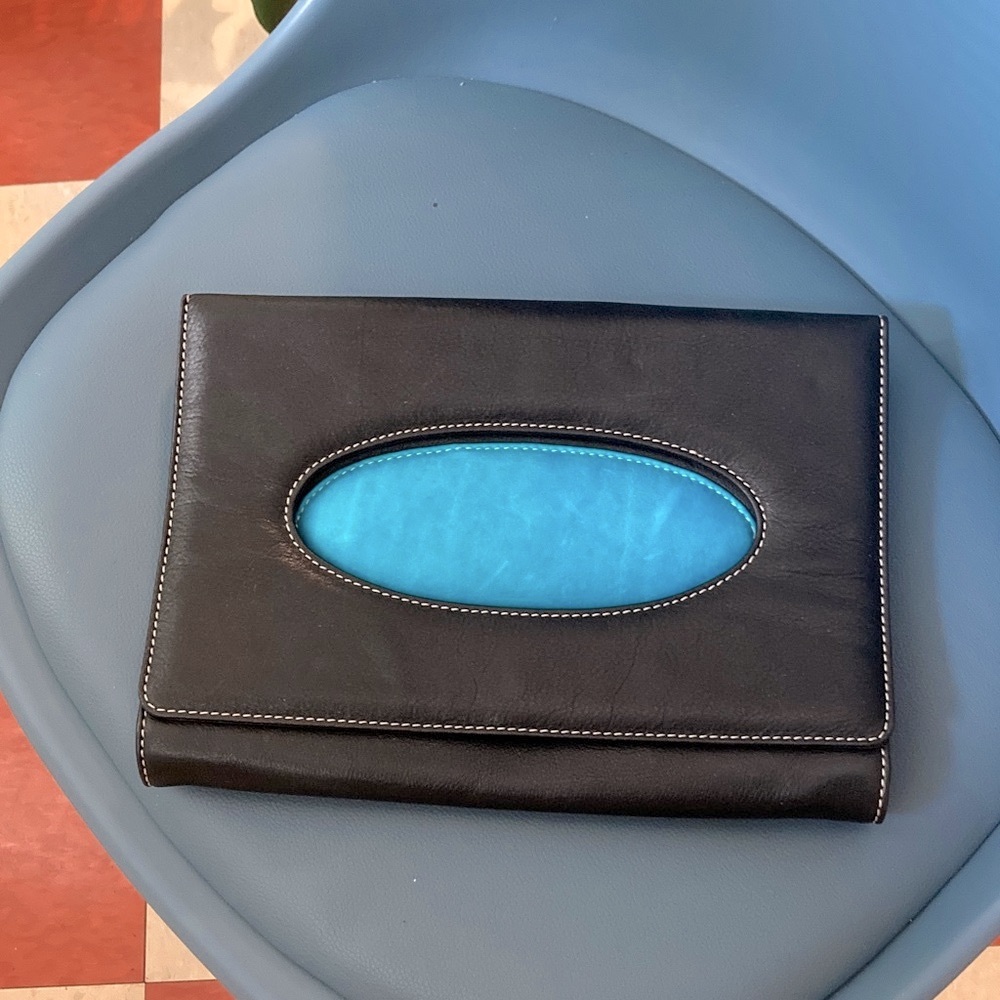 FLASKA LAVERNE Black and Blue PURSE